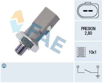 FAE Olietrykskontakt 12855 for VW AUDI STANDARD AUTOMOBILE