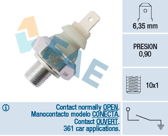 FAE Olietrykskontakt 12930 for FORD VW STANDARD AUTOMOBILE