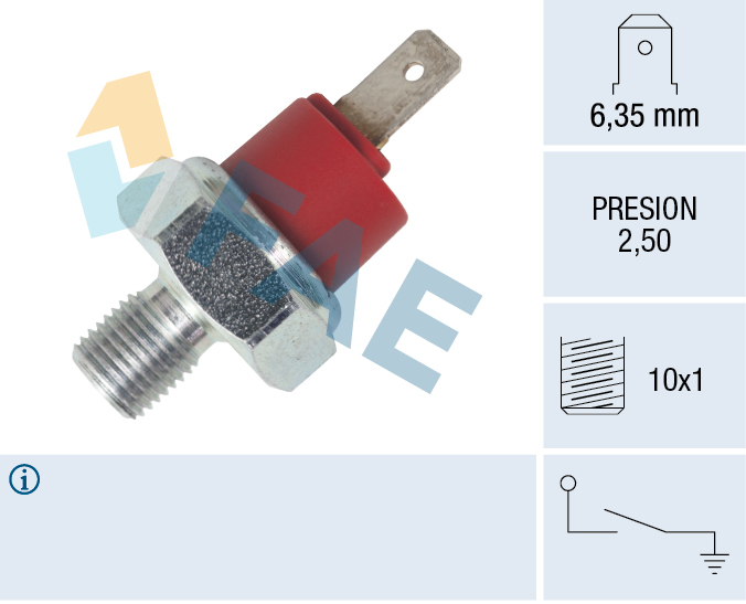 FAE Olietrykskontakt 12950 for VW STANDARD AUTOMOBILE