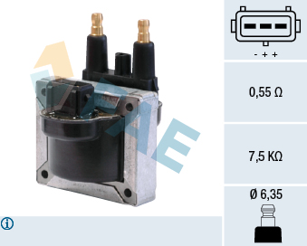 FAE Tændspole 80234 for RENAULT DACIA