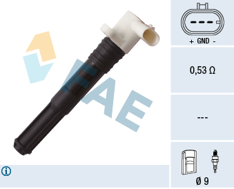 FAE Tændspole 80266 for ABARTH