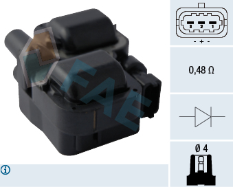 FAE Tændspole 80294 for CAN-AM CHRYSLER MAN MAYBACH