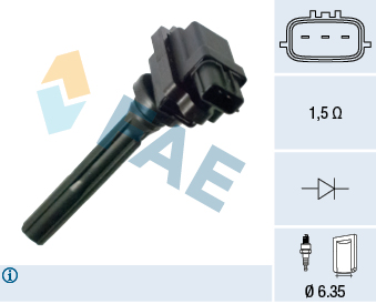 FAE Tændspole 80397 for SUZUKI