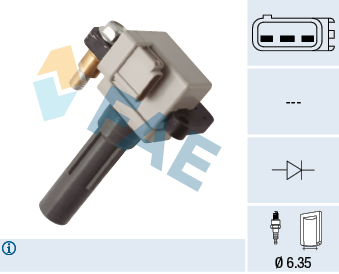 FAE Tændspole 80456 for SUBARU