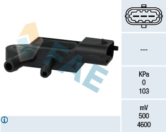 FAE Sensor,udstødningstryk 16107 for VOLVO
