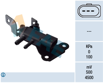FAE Sensor,udstødningstryk 16114 for OPEL GENERAL MOTORS