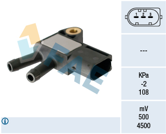 FAE Sensor,udstødningstryk 16116 for MERCEDES-BENZ