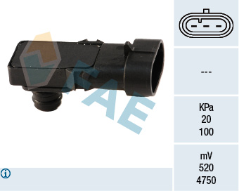 FAE Sensor, sugerørstryk 15016 for OPEL GENERAL MOTORS SMART DACIA NISSAN RENAULT