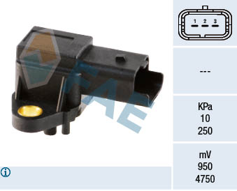 FAE Sensor, sugerørstryk 15017 for CITROËN LANCIA SUZUKI