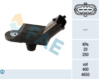 FAE Sensor, sugerørstryk 15019 for FERRARI OPEL GENERAL MOTORS FORD ABARTH SUZUKI SMART NISSAN RENAULT