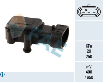 FAE Sensor, sugerørstryk 15023 for OPEL GENERAL MOTORS NISSAN RENAULT