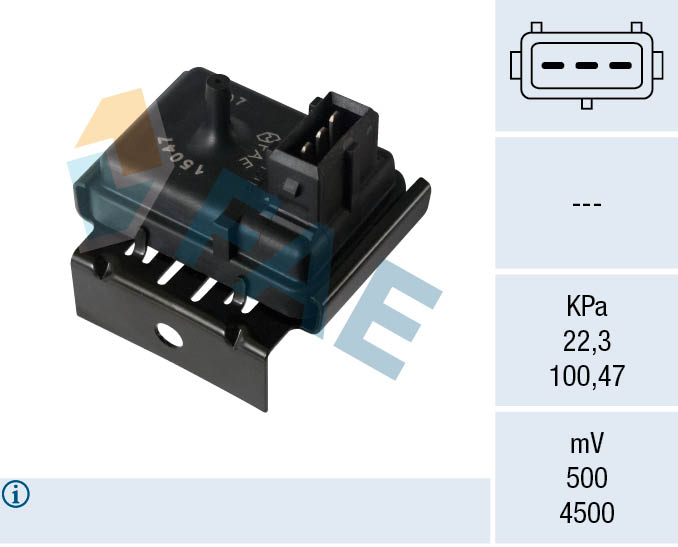FAE Sensor, sugerørstryk 15047 for CITROËN PEUGEOT FIAT