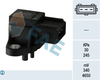 FAE Sensor, sugerørstryk 15051 for VOLVO BMW OPEL GENERAL MOTORS VW LAND ROVER