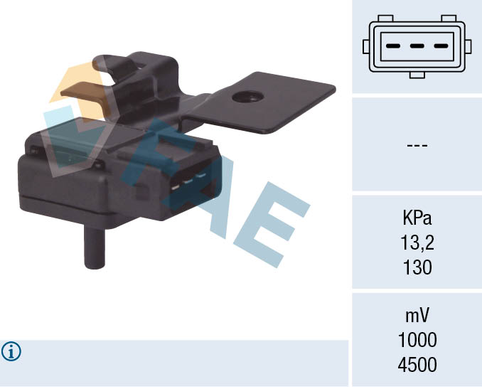 FAE Sensor, sugerørstryk 15087 for VOLVO STANDARD AUTOMOBILE
