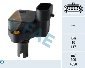 FAE Sensor, sugerørstryk 15066 for MINI ROVER BMW STANDARD AUTOMOBILE LAND ROVER