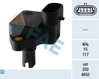 FAE Sensor, sugerørstryk 15065 for FORD
