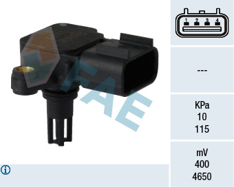 FAE Sensor, sugerørstryk 15070 for FORD