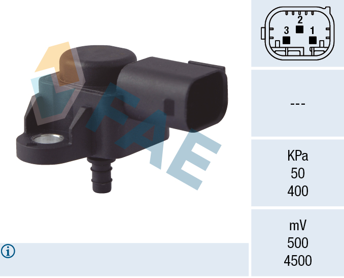 FAE Sensor, sugerørstryk 15089 for MERCEDES-BENZ