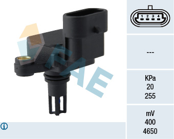 FAE Sensor, sugerørstryk 15110 for OPEL GENERAL MOTORS STANDARD AUTOMOBILE