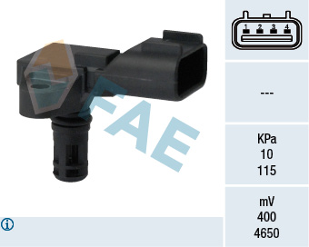 FAE Sensor, sugerørstryk 15113 for FORD