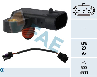 FAE Sensor, sugerørstryk 15122 for OPEL DAEWOO GENERAL MOTORS STANDARD AUTOMOBILE