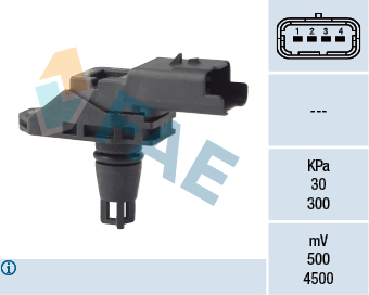 FAE Sensor, sugerørstryk 15132 for FORD GENERAL MOTORS VOLVO CITROËN DS FIAT MAZDA MITSUBISHI TOYOTA