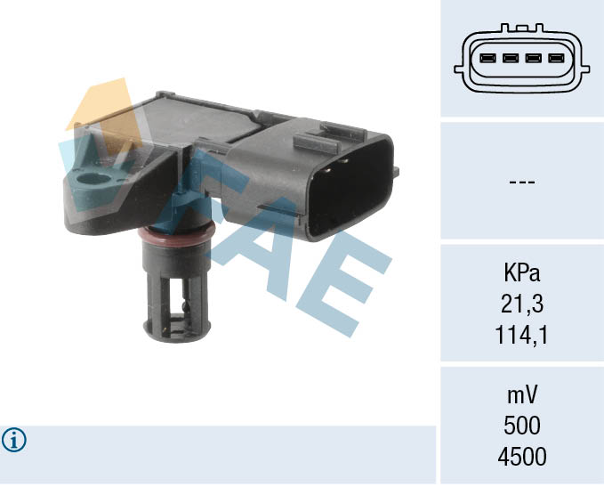 FAE Sensor, sugerørstryk 15193 for SMART MITSUBISHI