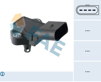 FAE Sensor, sugerørstryk 15198 for VW
