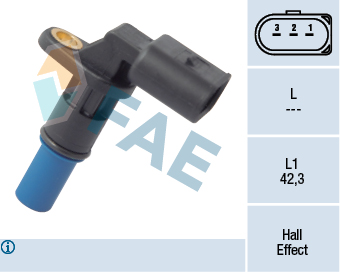FAE Sensor, knastakselposition 79176 for AUDI