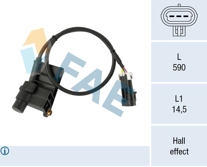 FAE Sensor, knastakselposition 79137 for OPEL GENERAL MOTORS