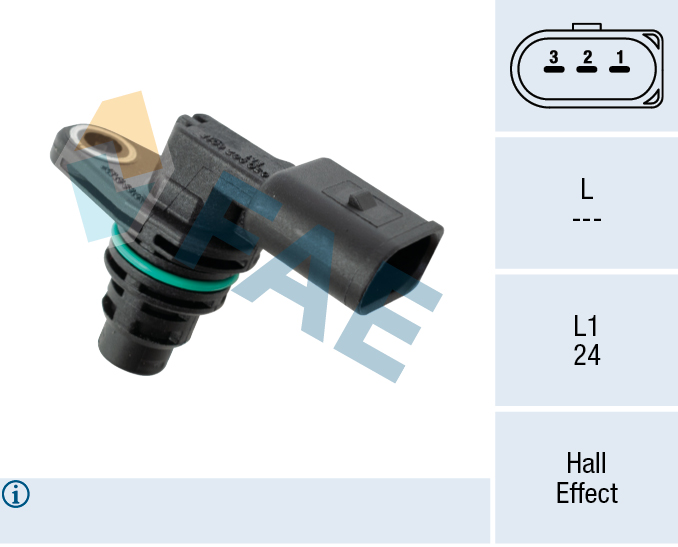 FAE Sensor, knastakselposition 79142 for SKODA BENTLEY SEAT STANDARD AUTOMOBILE PORSCHE VW