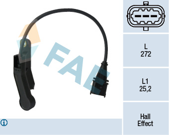 FAE Sensor, knastakselposition 79138 for OPEL SAAB