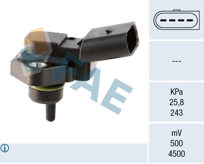 FAE Sensor, sugerørstryk 15030 for FORD VW STANDARD AUTOMOBILE
