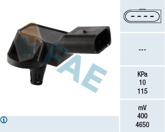 FAE Sensor, ladetryk 15043 for DS SEAT VW PORSCHE STANDARD AUTOMOBILE