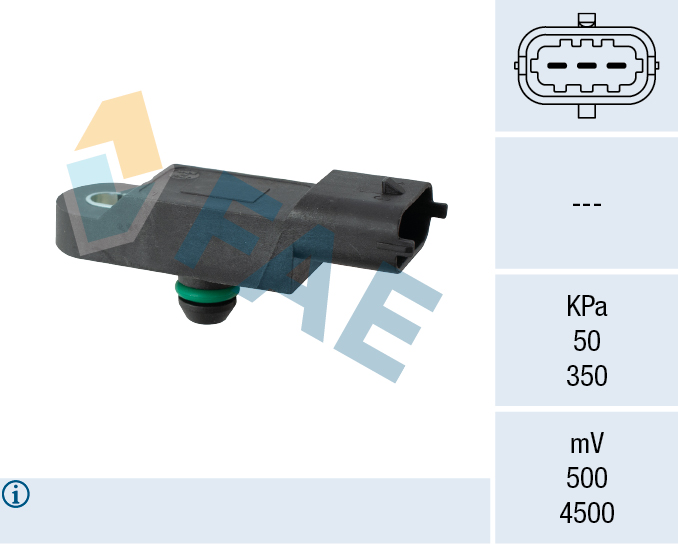 FAE Sensor, sugerørstryk 15092 for RENAULT GENERAL MOTORS MERCEDES-BENZ NISSAN DACIA INFINITI SUZUKI