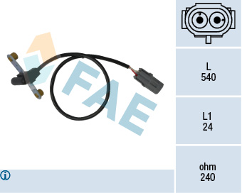 FAE Impulsgiver, krumtapaksel 79023 for RENAULT