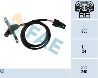 FAE Impulsgiver, krumtapaksel 79026 for VOLVO RENAULT