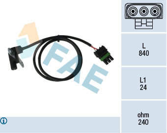 FAE Impulsgiver, krumtapaksel 79025 for JEEP STANDARD AUTOMOBILE