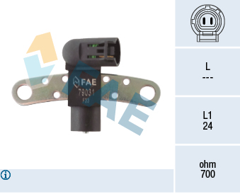 FAE Impulsgiver, krumtapaksel 79031 for NISSAN DACIA RENAULT SUZUKI