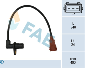 FAE Impulsgiver, krumtapaksel 79033 for PEUGEOT CITROËN FIAT