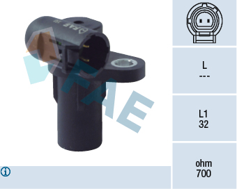 FAE Impulsgiver, krumtapaksel 79183 for OPEL VOLVO GENERAL MOTORS VAUXHALL NISSAN RENAULT SUZUKI MITSUBISHI