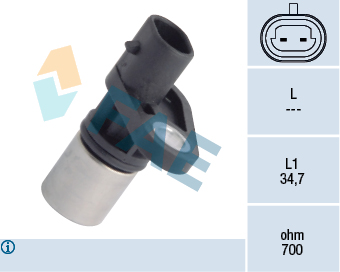 FAE Impulsgiver, krumtapaksel 79205 for CHRYSLER OPEL GENERAL MOTORS FIAT STANDARD AUTOMOBILE