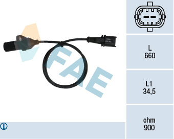 FAE Impulsgiver, krumtapaksel 79220 for DS ALFA ROMEO LANCIA FIAT