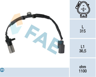 FAE Impulsgiver, krumtapaksel 79299 for TOYOTA