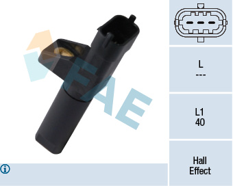 FAE Impulsgiver, krumtapaksel 79357 for MERCEDES-BENZ CHRYSLER JEEP STANDARD AUTOMOBILE