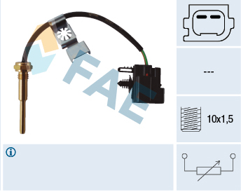 FAE Sensor, kølevæsketemp. 32427 for FORD LAND ROVER PEUGEOT FIAT JAGUAR STANDARD AUTOMOBILE