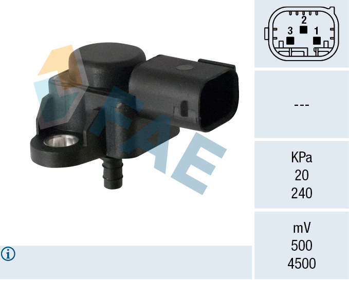 FAE Sensor, ladetryk 15180 for MERCEDES-BENZ