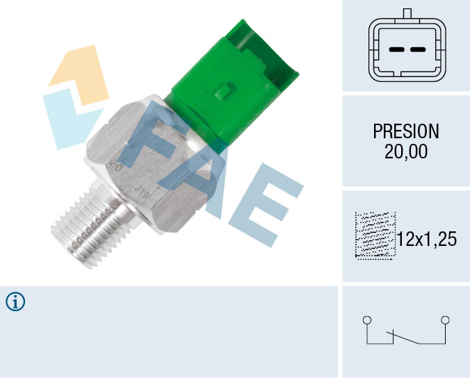 FAE Sensor, olietryk 18502 for PEUGEOT CITROËN