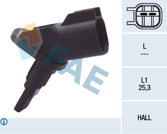 FAE ABS Sensor 78094 foraksel for FORD JAGUAR STANDARD AUTOMOBILE