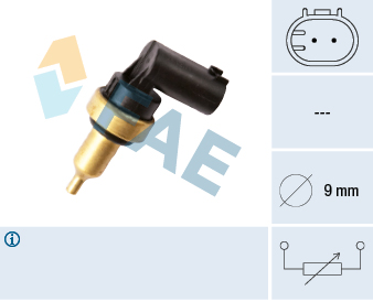 FAE Sensor, kølevæsketemp. 32706 for CHRYSLER JEEP SMART MERCEDES-BENZ INFINITI STANDARD AUTOMOBILE